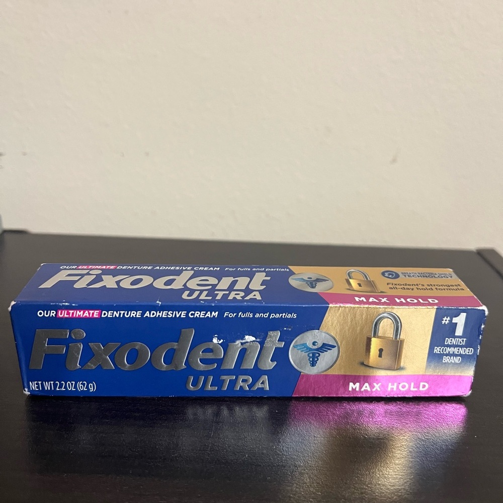 Fixodent Ultra Max Hold Secure Denture Adhesive Cream for Full and Partial